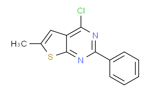 CAS No. 1351385-18-6, 4-Chloro-6-methyl-2-phenylthieno[2,3-d]pyrimidine