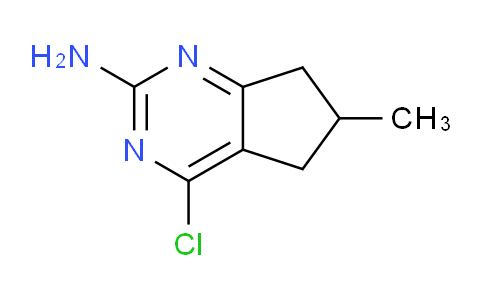 CAS No. 1204408-20-7, 4-Chloro-6-methyl-6,7-dihydro-5H-cyclopenta[d]pyrimidin-2-amine