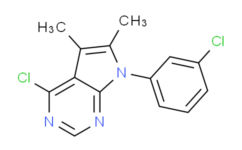 CAS No. 869220-77-9, 4-Chloro-7-(3-chlorophenyl)-5,6-dimethyl-7H-pyrrolo[2,3-d]pyrimidine