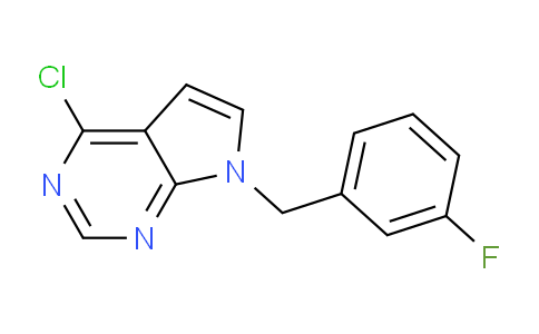 CAS No. 1380310-97-3, 4-Chloro-7-(3-fluorobenzyl)-7H-pyrrolo[2,3-d]pyrimidine