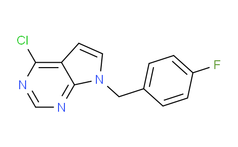 CAS No. 1380310-99-5, 4-Chloro-7-(4-fluorobenzyl)-7H-pyrrolo[2,3-d]pyrimidine