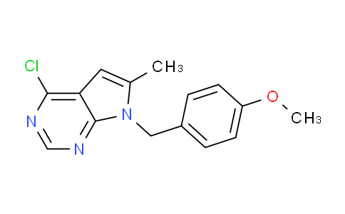 CAS No. 35808-74-3, 4-Chloro-7-(4-methoxybenzyl)-6-methyl-7H-pyrrolo[2,3-d]pyrimidine