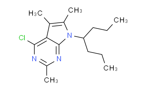 CAS No. 192129-45-6, 4-Chloro-7-(heptan-4-yl)-2,5,6-trimethyl-7H-pyrrolo[2,3-d]pyrimidine