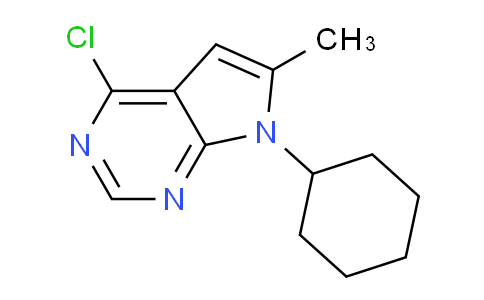CAS No. 35808-70-9, 4-Chloro-7-cyclohexyl-6-methyl-7H-pyrrolo[2,3-d]pyrimidine