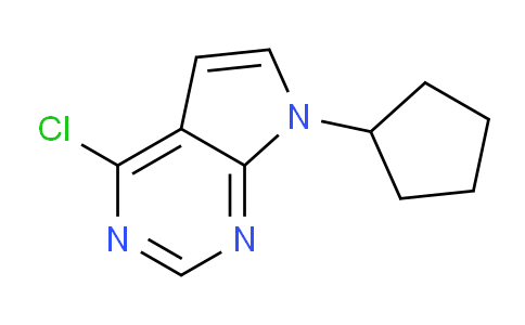 CAS No. 212268-44-5, 4-Chloro-7-cyclopentyl-7H-pyrrolo[2,3-d]pyrimidine