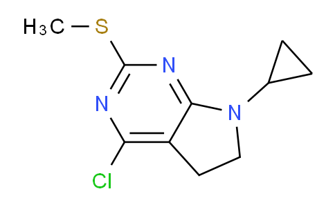 CAS No. 1354359-58-2, 4-Chloro-7-cyclopropyl-2-(methylthio)-6,7-dihydro-5H-pyrrolo[2,3-d]pyrimidine