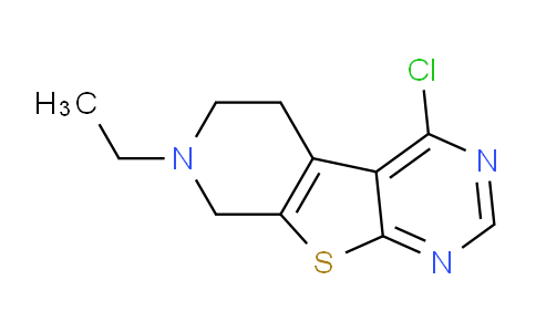 CAS No. 874801-57-7, 4-Chloro-7-ethyl-5,6,7,8-tetrahydropyrido[4',3':4,5]thieno[2,3-d]pyrimidine
