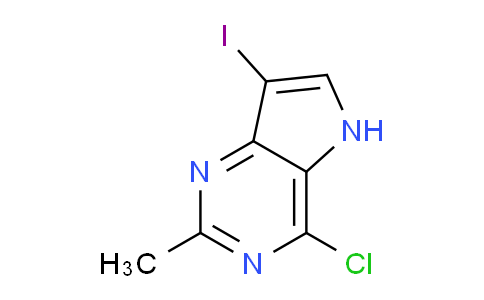 CAS No. 1823899-43-9, 4-Chloro-7-iodo-2-methyl-5H-pyrrolo[3,2-d]pyrimidine