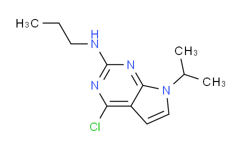 CAS No. 1380343-11-2, 4-Chloro-7-isopropyl-N-propyl-7H-pyrrolo[2,3-d]pyrimidin-2-amine