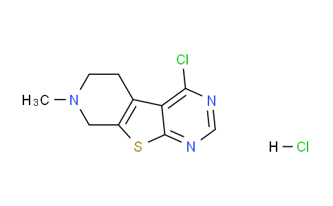 CAS No. 26830-30-8, 4-Chloro-7-methyl-5,6,7,8-tetrahydropyrido[4',3':4,5]thieno[2,3-d]pyrimidine hydrochloride