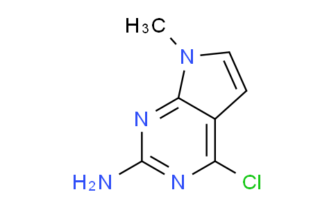 CAS No. 90065-71-7, 4-Chloro-7-methyl-7H-pyrrolo[2,3-d]pyrimidin-2-amine