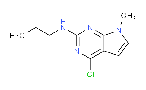 CAS No. 1380343-09-8, 4-Chloro-7-methyl-N-propyl-7H-pyrrolo[2,3-d]pyrimidin-2-amine