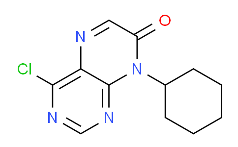 CAS No. 1707728-10-6, 4-Chloro-8-cyclohexylpteridin-7(8H)-one