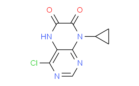 CAS No. 1707585-88-3, 4-Chloro-8-cyclopropylpteridine-6,7(5H,8H)-dione