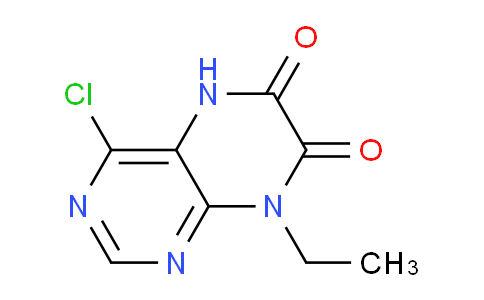 CAS No. 1707569-10-5, 4-Chloro-8-ethylpteridine-6,7(5H,8H)-dione