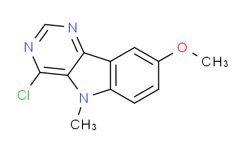 CAS No. 1134334-55-6, 4-Chloro-8-methoxy-5-methyl-5H-pyrimido[5,4-b]indole