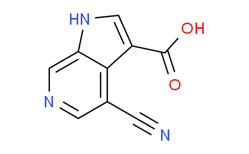 CAS No. 1190320-22-9, 4-Cyano-1H-pyrrolo[2,3-c]pyridine-3-carboxylic acid