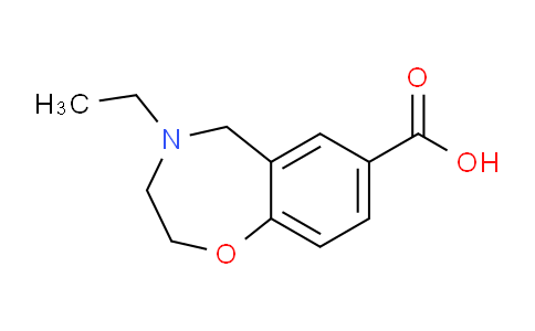 CAS No. 1710845-70-7, 4-Ethyl-2,3,4,5-tetrahydrobenzo[f][1,4]oxazepine-7-carboxylic acid