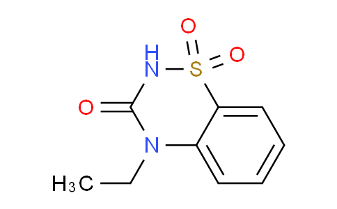 CAS No. 102308-74-7, 4-Ethyl-2H-1,2,4-benzothiadiazin-3(4H)-on-1,1-dioxide