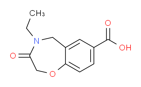 CAS No. 1707566-59-3, 4-Ethyl-3-oxo-2,3,4,5-tetrahydrobenzo[f][1,4]oxazepine-7-carboxylic acid