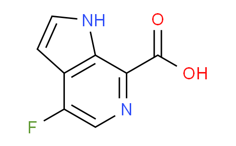 CAS No. 446284-56-6, 4-Fluoro-1H-pyrrolo[2,3-c]pyridine-7-carboxylic acid