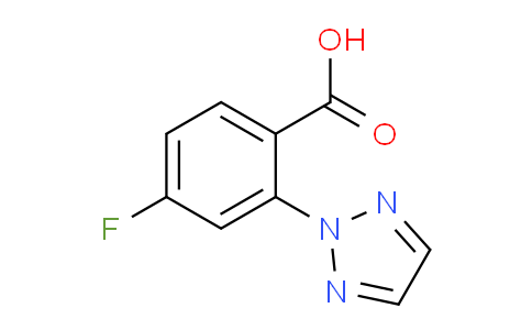 CAS No. 1293284-50-0, 4-Fluoro-2-(2H-1,2,3-triazol-2-yl)benzoic acid