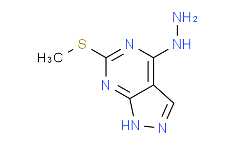 CAS No. 74525-94-3, 4-Hydrazinyl-6-(methylthio)-1H-pyrazolo[3,4-d]pyrimidine