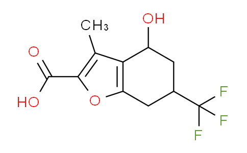 CAS No. 1420792-96-6, 4-Hydroxy-3-methyl-6-(trifluoromethyl)-4,5,6,7-tetrahydrobenzofuran-2-carboxylic acid