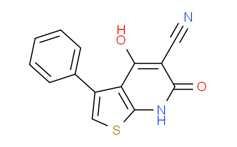 CAS No. 133726-09-7, 4-Hydroxy-6-oxo-3-phenyl-6,7-dihydrothieno[2,3-b]pyridine-5-carbonitrile