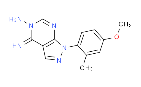 CAS No. 1416342-99-8, 4-Imino-1-(4-methoxy-2-methylphenyl)-1H-pyrazolo[3,4-d]pyrimidin-5(4H)-amine