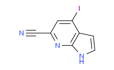 CAS No. 1190310-69-0, 4-Iodo-1H-pyrrolo[2,3-b]pyridine-6-carbonitrile