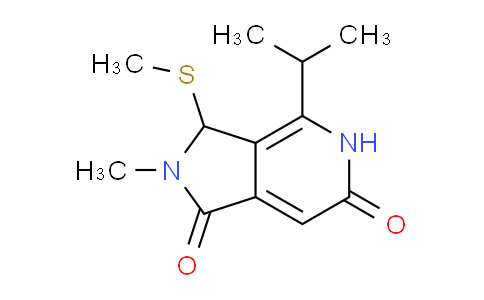 CAS No. 1269532-14-0, 4-Isopropyl-2-methyl-3-(methylthio)-2,3-dihydro-1H-pyrrolo[3,4-c]pyridine-1,6(5H)-dione