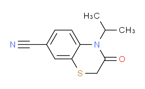 CAS No. 1400566-16-6, 4-Isopropyl-3-oxo-3,4-dihydro-2H-benzo[b][1,4]thiazine-7-carbonitrile