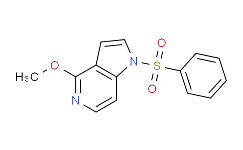CAS No. 1227270-22-5, 4-Methoxy-1-(phenylsulfonyl)-1H-pyrrolo[3,2-c]pyridine