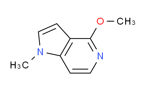 CAS No. 86518-06-1, 4-Methoxy-1-methyl-1H-pyrrolo[3,2-c]pyridine