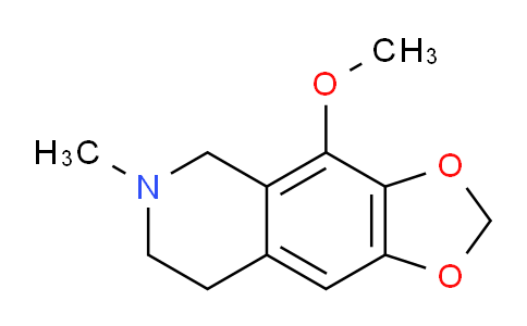CAS No. 550-10-7, 4-Methoxy-6-methyl-5,6,7,8-tetrahydro-[1,3]dioxolo[4,5-g]isoquinoline