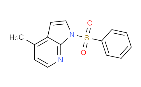 CAS No. 1227270-73-6, 4-Methyl-1-(phenylsulfonyl)-1H-pyrrolo[2,3-b]pyridine