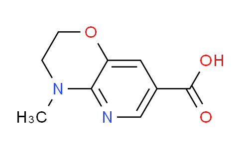 CAS No. 915707-58-3, 4-Methyl-3,4-dihydro-2H-pyrido[3,2-b][1,4]oxazine-7-carboxylic acid