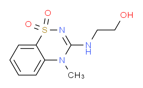 CAS No. 109902-09-2, 4-Methyl-3-(2-hydroxyethylamino)-4H-1,2,4-benzothiadiazin-1,1-dioxide