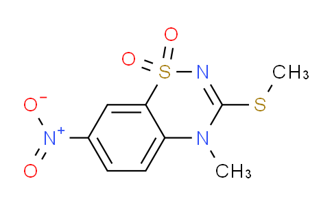CAS No. 1000575-87-0, 4-Methyl-3-(methylthio)-7-nitro-4H-benzo[e][1,2,4]thiadiazine 1,1-dioxide
