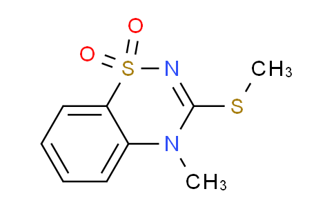 CAS No. 42140-71-6, 4-Methyl-3-methylthio-4H-1,2,4-benzothiadiazin-1,1-dioxide