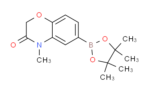 CAS No. 1218790-29-4, 4-Methyl-6-(4,4,5,5-tetramethyl-1,3,2-dioxaborolan-2-yl)-2H-benzo[b][1,4]oxazin-3(4H)-one