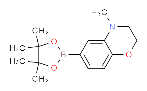 CAS No. 1256256-24-2, 4-Methyl-6-(4,4,5,5-tetramethyl-1,3,2-dioxaborolan-2-yl)-3,4-dihydro-2H-benzo[b][1,4]oxazine