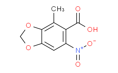 CAS No. 861588-35-4, 4-Methyl-6-nitrobenzo[d][1,3]dioxole-5-carboxylic acid