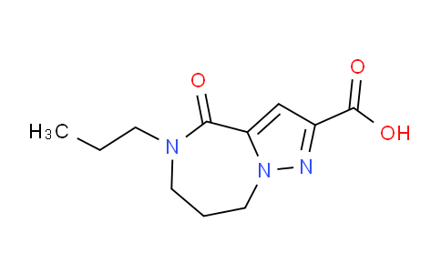 CAS No. 1281641-50-6, 4-Oxo-5-propyl-5,6,7,8-tetrahydro-4H-pyrazolo[1,5-a][1,4]diazepine-2-carboxylic acid