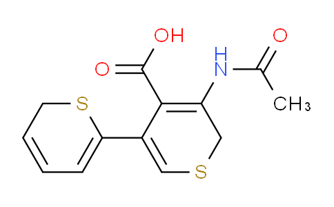 CAS No. 380640-18-6, 5'-Acetamido-6H,6'H-[2,3'-bithiopyran]-4'-carboxylic acid