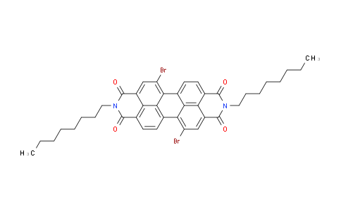 CAS No. 209111-67-1, 5,12-Dibromo-2,9-dioctylanthra[2,1,9-def:6,5,10-d'e'f']diisoquinoline-1,3,8,10(2H,9H)-tetraone