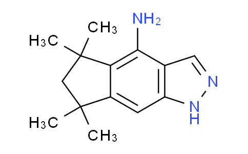 CAS No. 1174064-61-9, 5,5,7,7-Tetramethyl-1,5,6,7-tetrahydrocyclopenta[f]indazol-4-amine