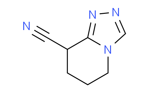 CAS No. 1710194-43-6, 5,6,7,8-Tetrahydro-[1,2,4]triazolo[4,3-a]pyridine-8-carbonitrile