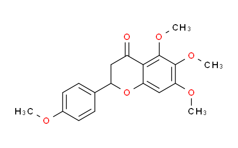 CAS No. 2569-77-9, 5,6,7-Trimethoxy-2-(4-methoxyphenyl)chroman-4-one